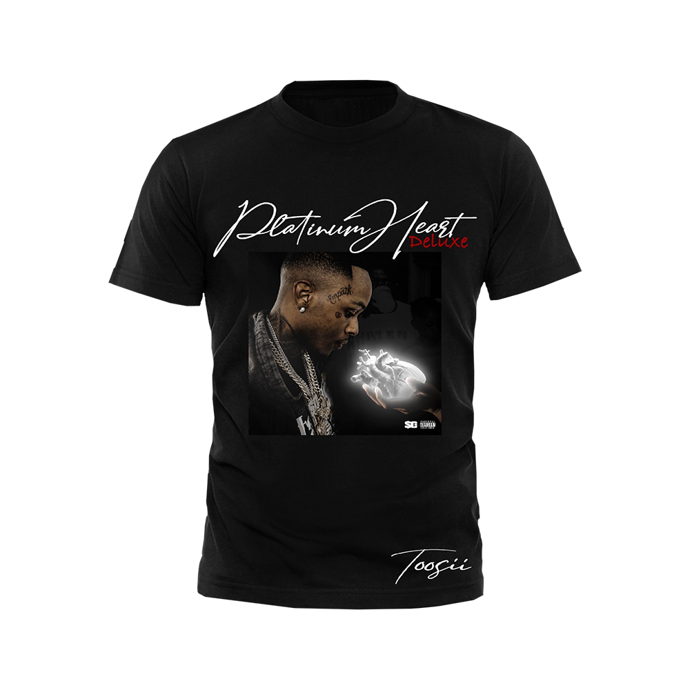 PLATINUM HEART BLACK T-SHIRT