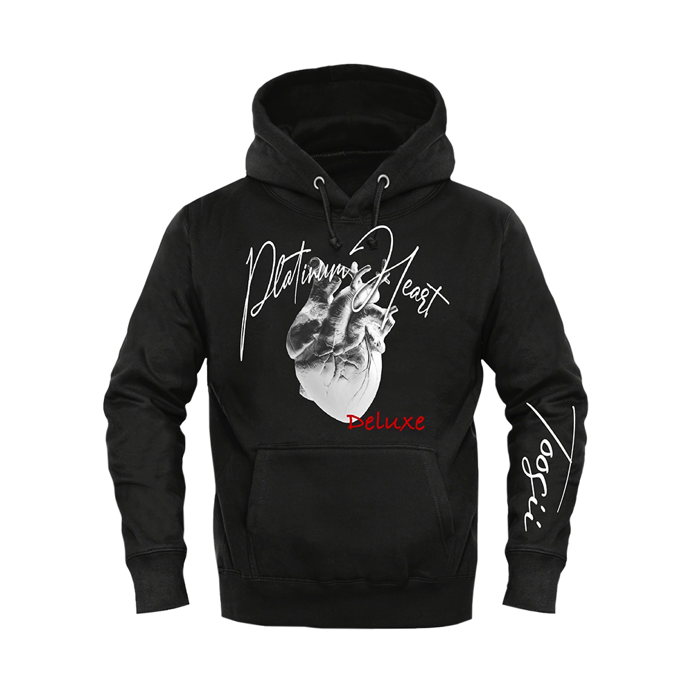 PLATINUM HEART BLACK HOODIE
