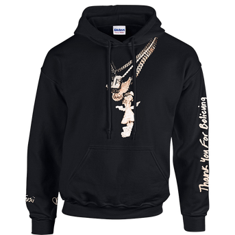 Thank You For Believing Chains Black Hoodie