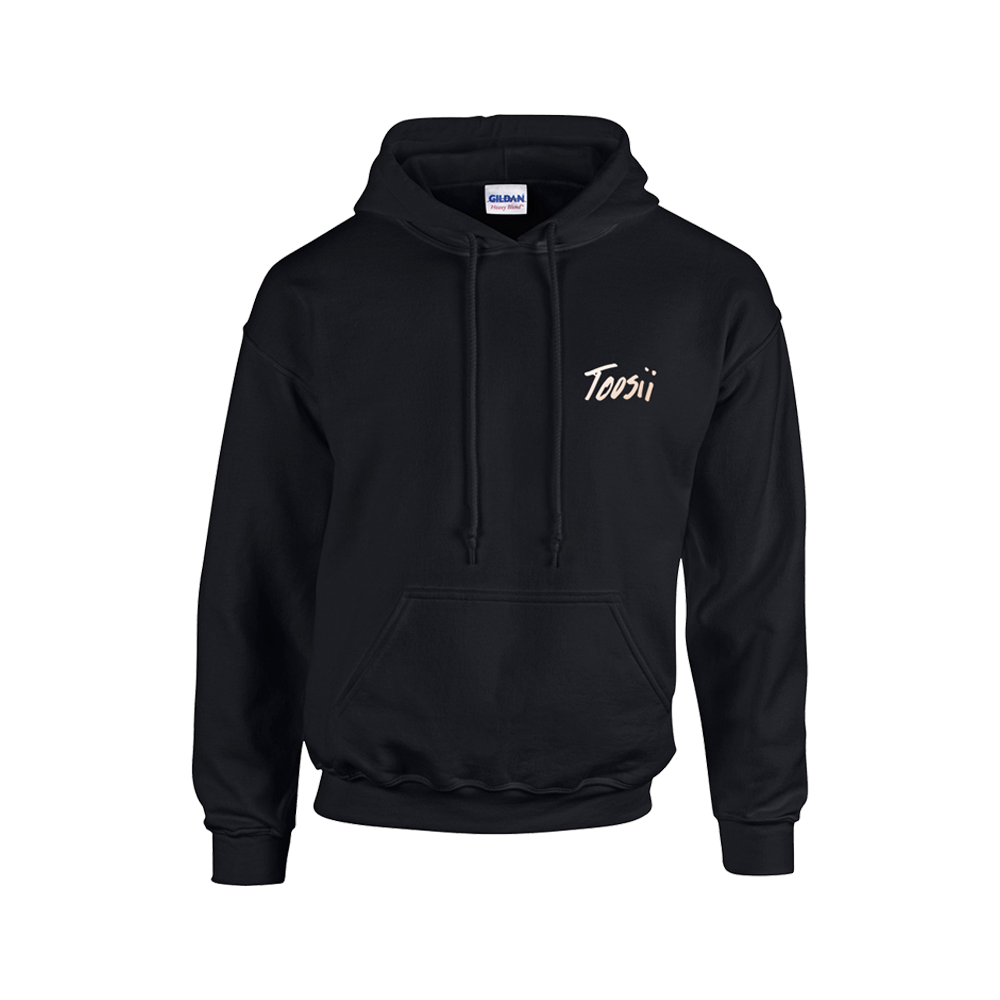 Black hoodie online merch