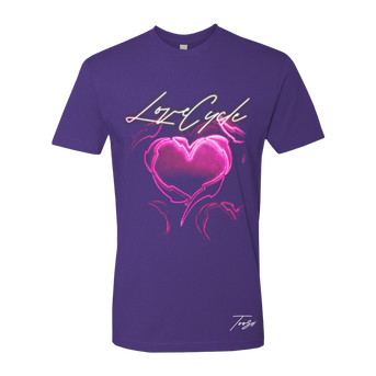 LOVE CYCLE PURPLE T-SHIRT