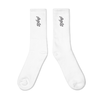 PGLT Embroidered Socks - Silver