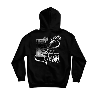 POETIC PAIN TRACKLIST BLACK HOODIE